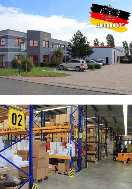 Planta de fabricación de preservativos AMOR Gummiwaren GmbH en Arnstadt, Alemania