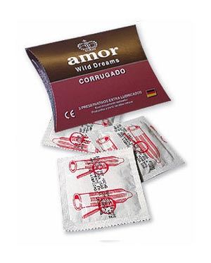 Preservativos AMOR Wild Dreams corrugados – pack x3 y x12 unidades