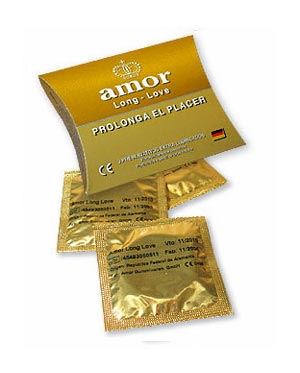 Preservativos AMOR Long Love retardante – pack x3 unidades