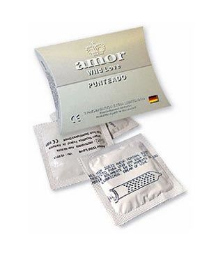 Preservativos AMOR Wild Love punteados – pack x3 unidades